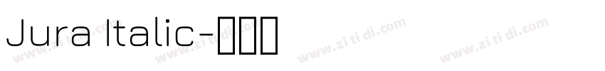 Jura Italic字体转换